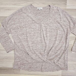 UMGEE Womens Tan Lightweight Tucked Longsleeve Shirt Size XL